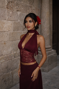 Bordeaux - Lace Top